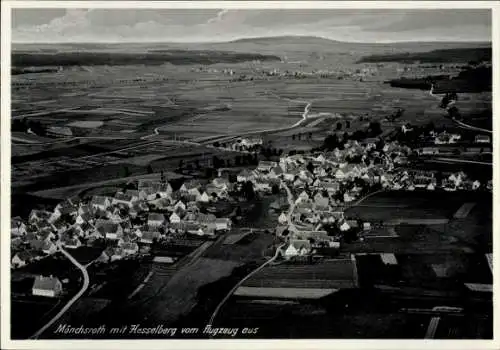 Ak Mönchsroth in Mittelfranken, Luftaufnahme,  Hesselberg