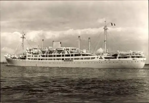 Ak Dampfer MS Albertville, Belgian Line