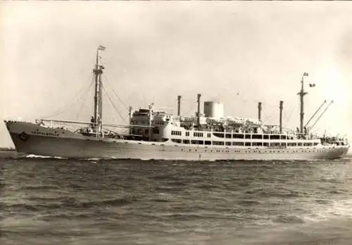 Ak Dampfer MS Leopoldville, Belgian Line