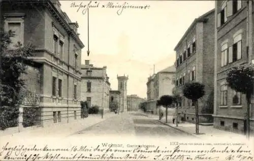 Ak Weimar in Thüringen, Gartenstraße