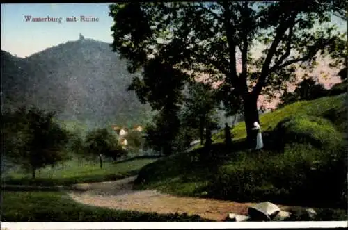 Ak Wasserbourg Wasserburg Elsass Haut Rhin, Landschaftsmotiv, Ruine