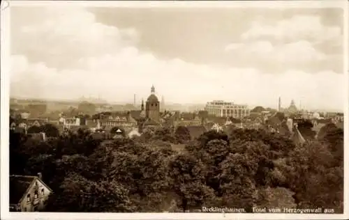 Ak Recklinghausen im Ruhrgebiet, Gesamtansicht vom Herzogenwall aus