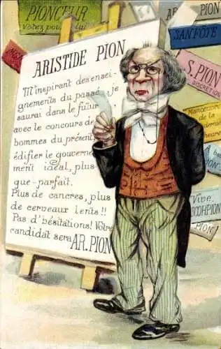 Ak Aristide Pion, Humor