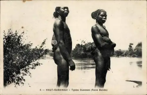 CPA Haut Oubangui, Types Ouassas, Race Banda