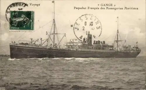 Foto Ak französisches Passagierschiff Gange