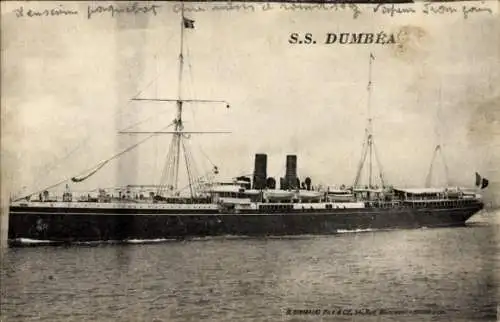 Ak Dampfer S.S. Dumbea, Messageries Maritimes
