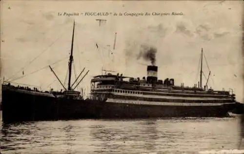 Ak französisches Passagierschiff Foucauld