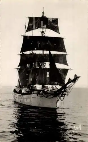 Ak Saint Malo Ille et Vilaine Bretagne, Segelschiff