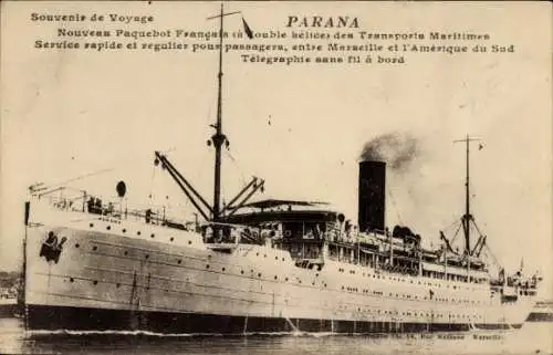 Ak SGTM Dampfer Parana, Paquebot
