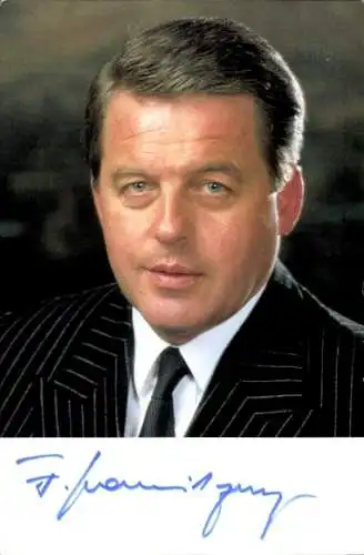 Foto Franz Vranitzky, Österreichischer Bundeskanzler, Autogramm