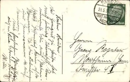 Ak Fröhliche Pfingsten, drei Maikäfer