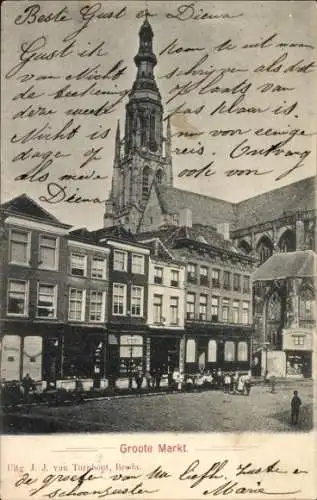 Ak Breda Nordbrabant Niederlande, Groote Markt