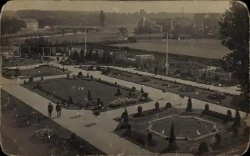 Ak Zwickau in Sachsen, Allgemeine Gartenbauausstellung 1911, Blumenbeete