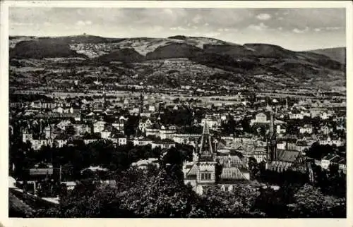 Künstler Ak Teplice Teplitz Schönau Region Aussig, Teilansicht mit Mückenberg