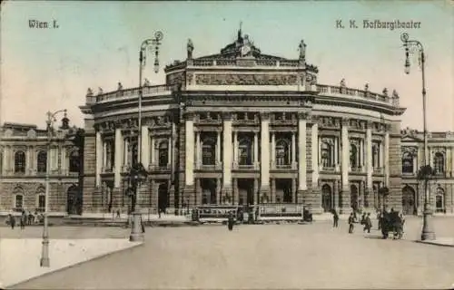 Ak Wien 1 Innere Stadt, K. K. Hofburgtheater