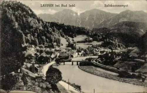 Ak Lauffen bei Bad Ischl Oberösterreich, Gesamtansicht