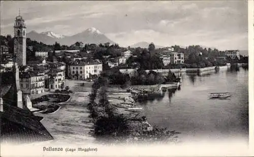 Ak Pallanza Piemont Italien, Blick auf die Stadt und den Lago Maggiore