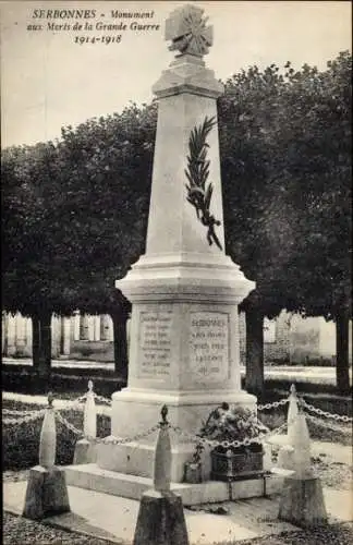 Ak Serbonnes Yonne, Monument aux Morts,  1914-1918