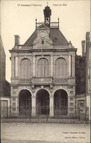 Ak Lassay les Châteaux Mayenne, Hôtel de Ville