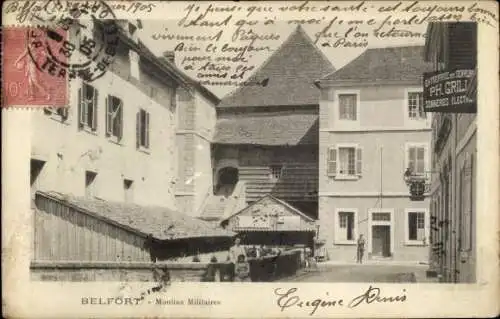 Ak Belfort Beffert Beffort Territoire de Belfort, Moulins Militaires,  Gebäude, Stadtansicht, 