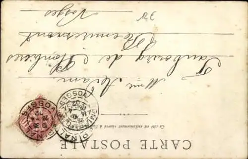 Ak Épinal Lothringen Vosges, Bahnhof, Menschen, Pferdewagen,  Architektur, 