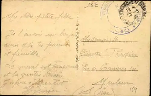 Ak Chabris Indre, Markt