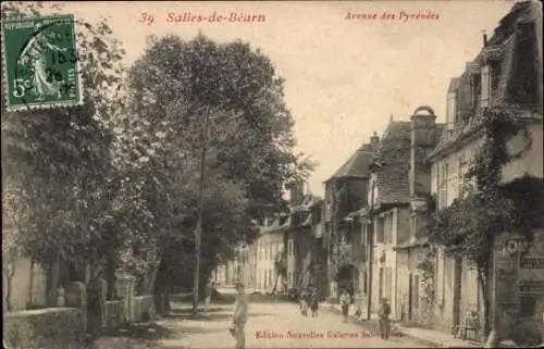 CPA Salies de Béarn Pyrénées Atlantiques, Avenue des Pyrénées