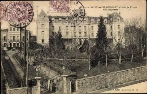 CPA Salies de Béarn Pyrénées Atlantiques, Hotel de France et de Angleterre