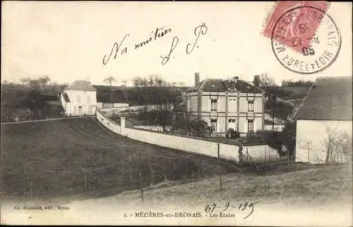 Ak Mezières en Drouais Eure-et-Loir, Ecoles