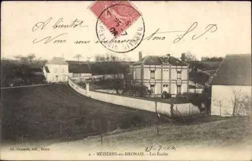 Ak Mezières en Drouais Eure-et-Loir, Ecoles