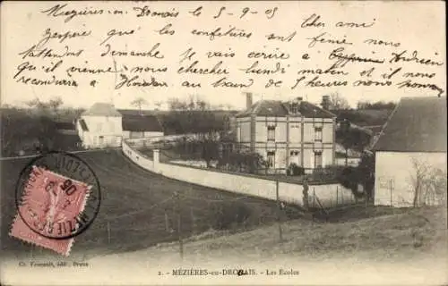 Ak Mezières en Drouais Eure-et-Loir, Ecoles