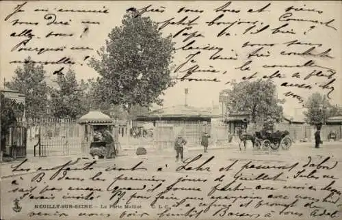 CPA Neuilly sur Seine Hauts de Seine, La Porte Maillot