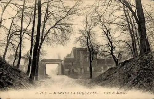 Ak Marnes la Coquette Hauts de Seine, Porte de Marnes