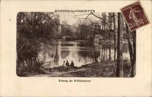 CPA Marnes la Coquette Hauts de Seine, Etang de Villeneuve