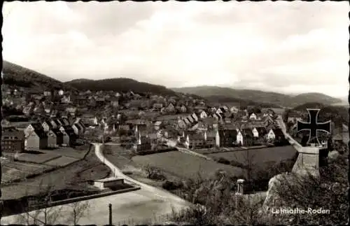 Ak Roden Letmathe Iserlohn im Märkischen Kreis, Panorama, Denkmal, Eisernes Kreuz