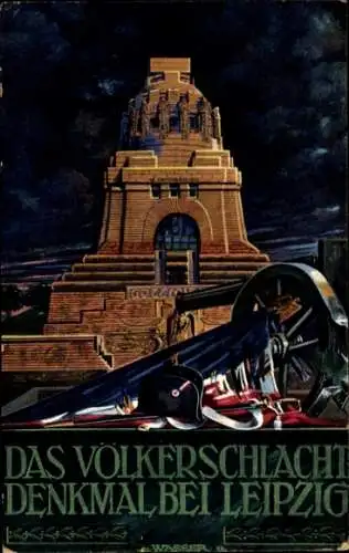Künstler Ak Leipzig in Sachsen, Völkerschlachtdenkmal, Weihe 1913