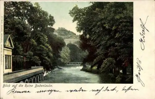 Ak Bad Kissingen Unterfranken Bayern, Blick auf die Ruine