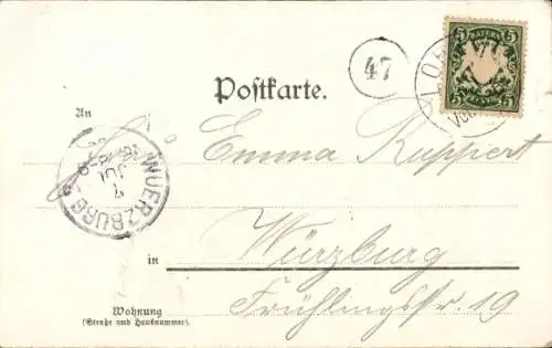 Ak Lohr am Main Unterfranken, Schloss