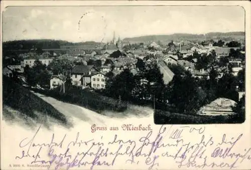 Ak Miesbach in Oberbayern, Gesamtansicht