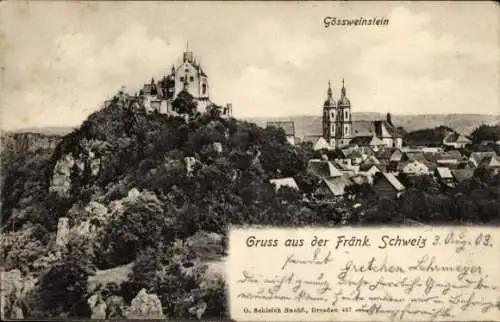 Ak Gößweinstein in Oberfranken, Panorama