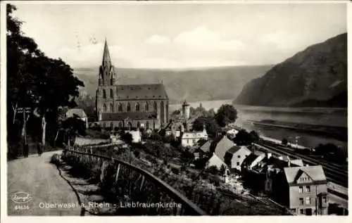 Ak Oberwesel am Rhein, Liebfrauenkirche