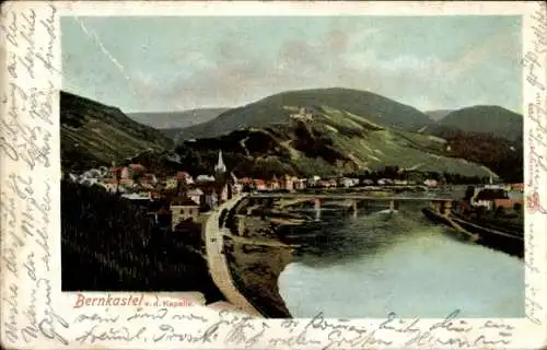 Ak Bernkastel Kues im Moseltal, Panorama
