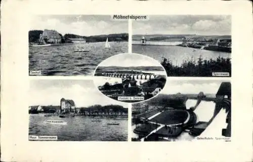 Ak Möhnesee in Westfalen, Möhnetalsperre