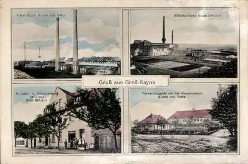 Ak Großkayna Braunsbedra Saalekreis, Brikettfabrik, Mitteldeutsche Stickstoffwerke