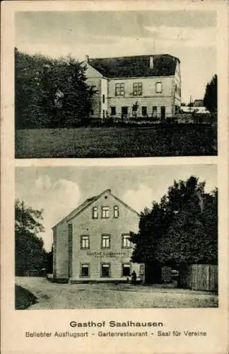 Ak Saalhausen Lennestadt im Sauerland, Gasthof  Gartenrestaurant, Ausflugsort, Saal für Vereine