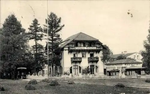 Ak Postelwitz Bad Schandau Sächsische Schweiz, Ostrauer Scheibe, Mater und Pension Restaurant,  B
