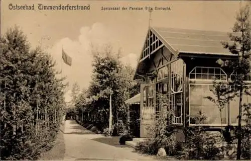 Ak Ostseebad Timmendorfer Strand, Ostseebad Timmendorferstrand, Speisesaal der Pension Villa Eint