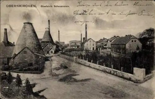 Ak Obernkirchen im Kreis Schaumburg, Bückeberg, Glasfabrik, Schauenstein, Industriegebäude, Lands