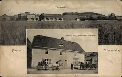 Ak Eismannsdorf Allersberg in Mittelfranken, Totale, Gasthof