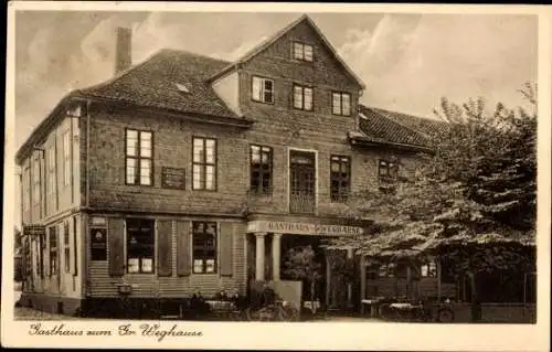 Ak Klein Stöckheim Braunschweig in Niedersachsen, Gasthaus zum Großen Weghause